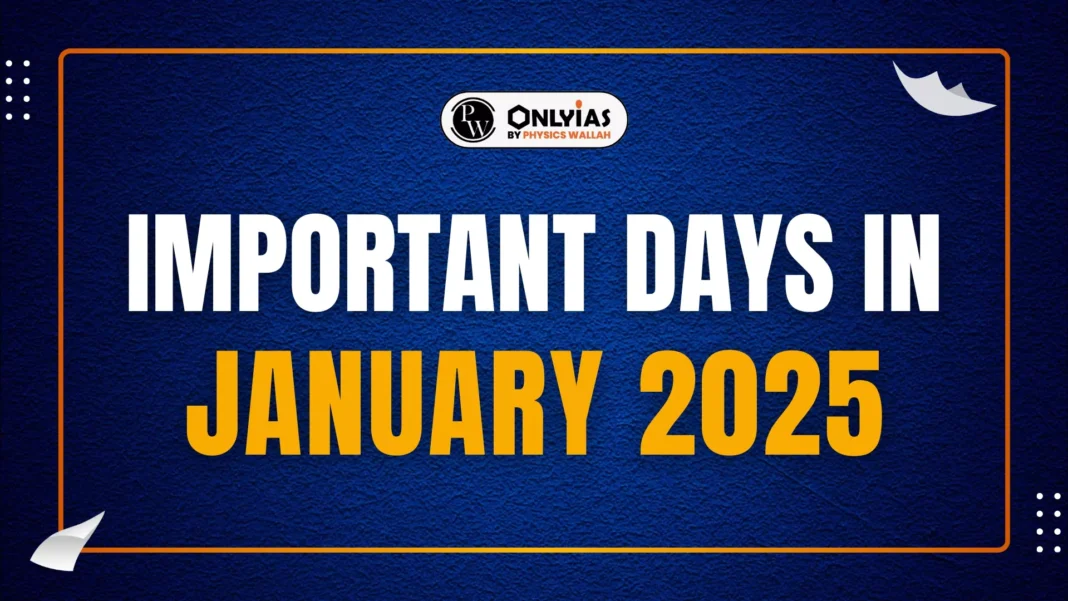 Important Days In January 2026, National And International