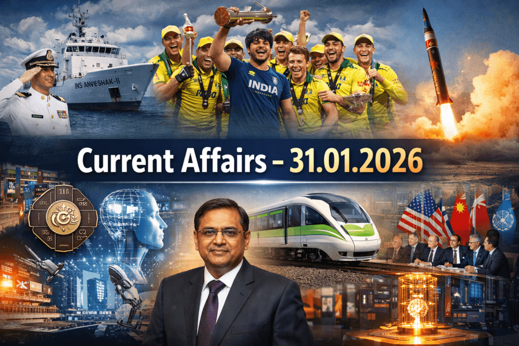 Current Affairs – 31 January 2026