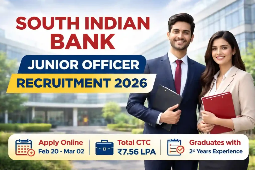 South indian bank junior officer recruitment