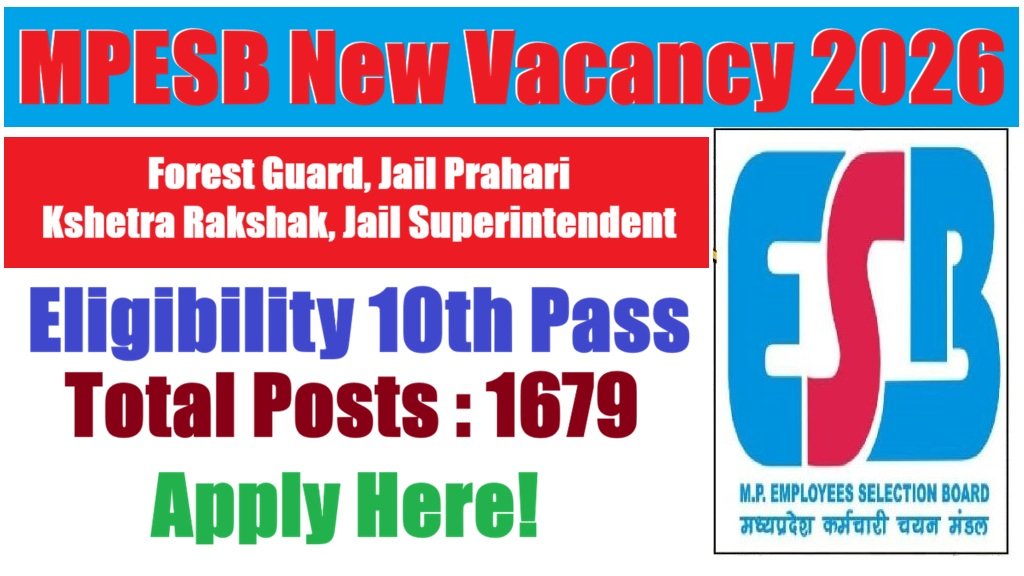 MPESB Forest Guard & Jail Prahari Recruitment 2026