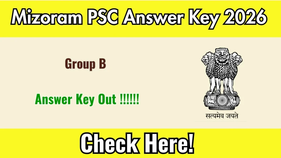 Mizoram PSC Group B Answer Key 2026 OUT