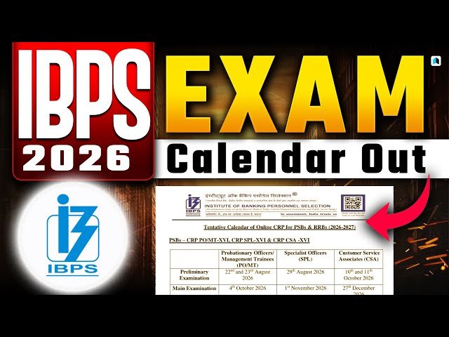 IBPS Bank Exam Calendar 2026: Your Roadmap to a Banking Career.